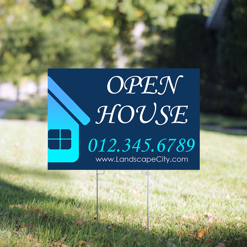 Custom 12 x 18 Full Color Corrugated Plastic Yard Signs GBSN12